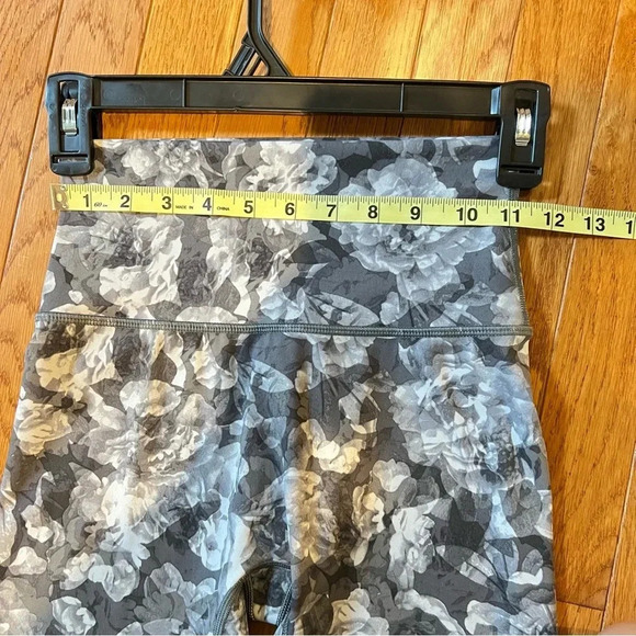 Aerie Offline 7/8 Women Leggings S/P‎ Yoga Gray Floral Blue Bundle Casual Active - Picture 9 of 17